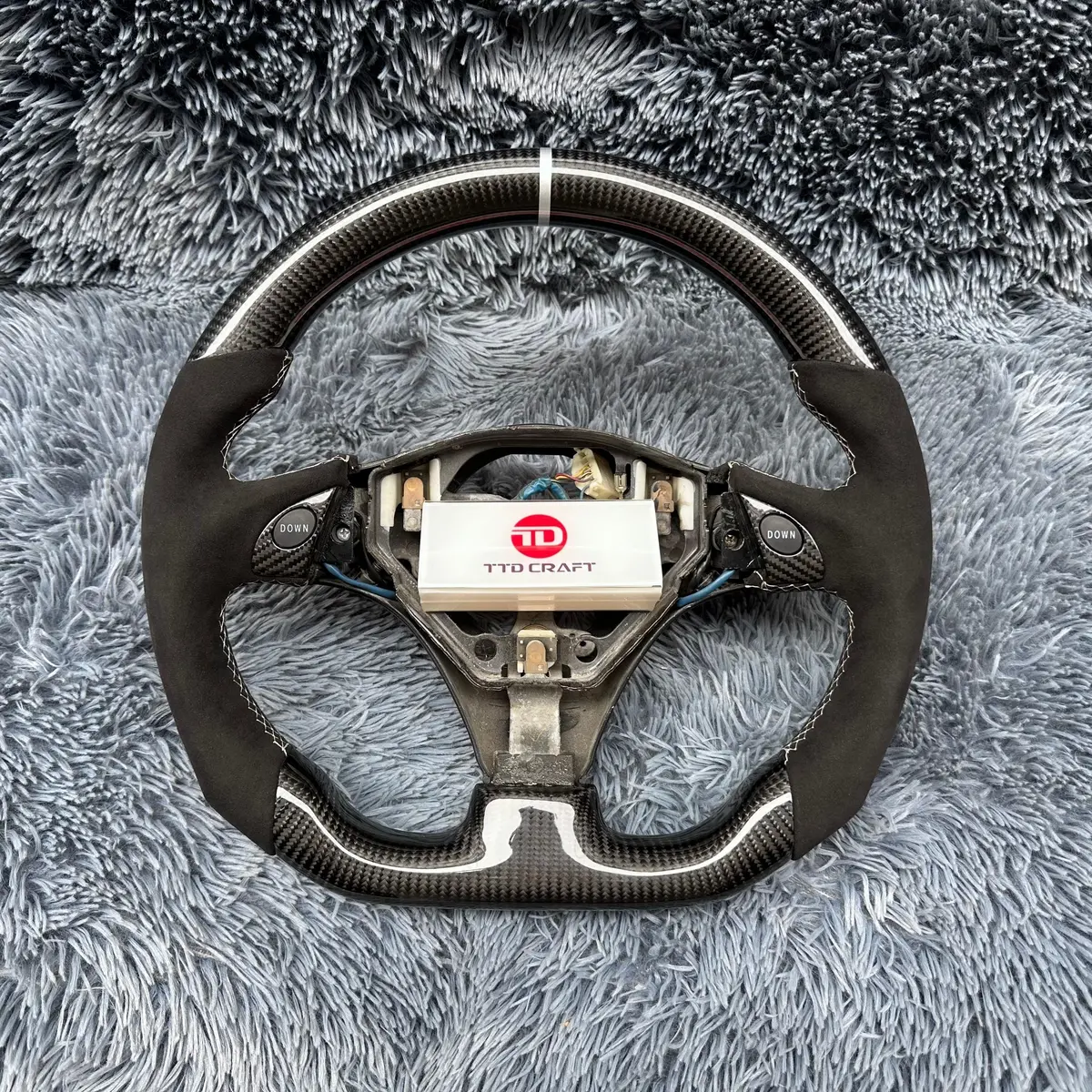 Ttd Craft Custom Toyota 2000-2005 Celica Carbon Fiber Steering Wheel 1