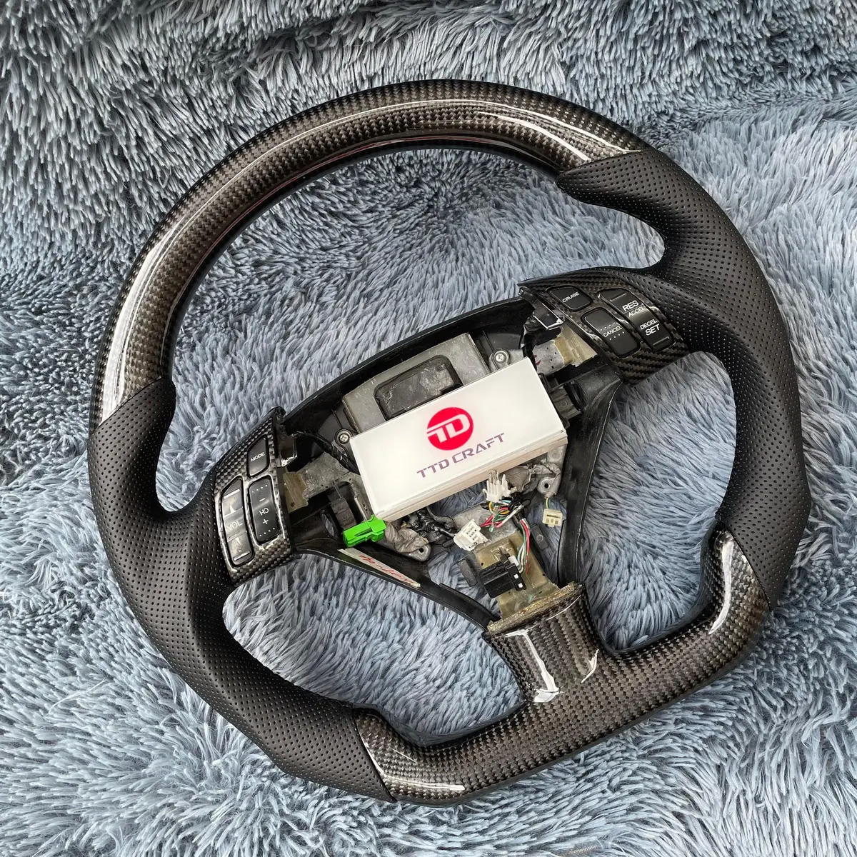 Acura Tsx / 2004-2007 Accord Cl9 Interior Upgrade Carbon Fiber Steering Wheel |Ttd Craft 2