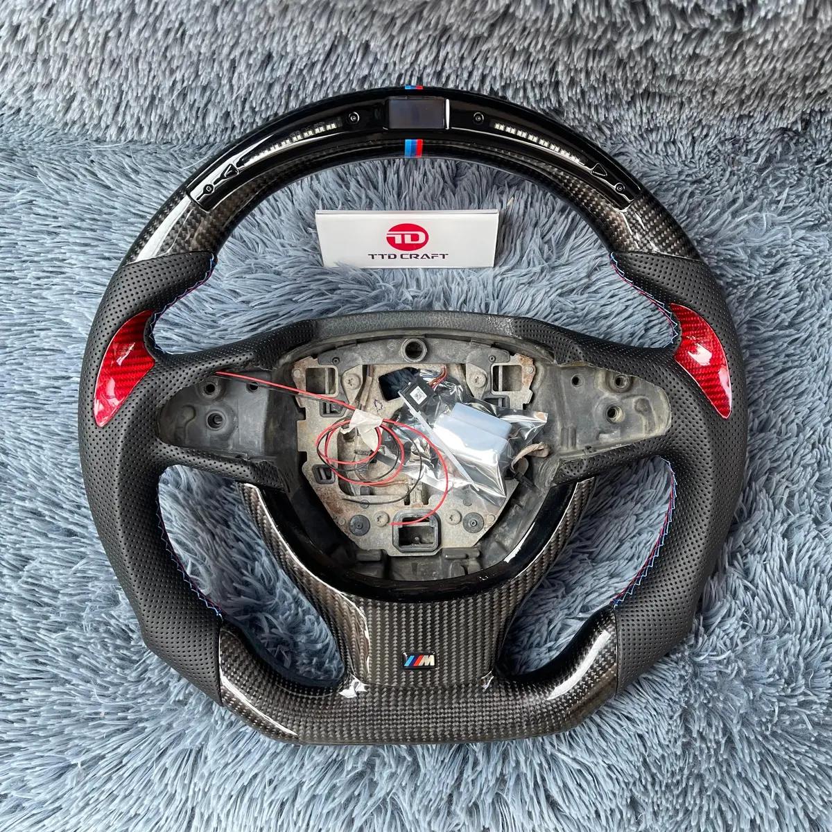 Ttd Craft Bmw F10 F11 F07 F06 F12 F13 F01 F02 F03 F04 Carbon Fiber Steering Wheel Without Paddle 1
