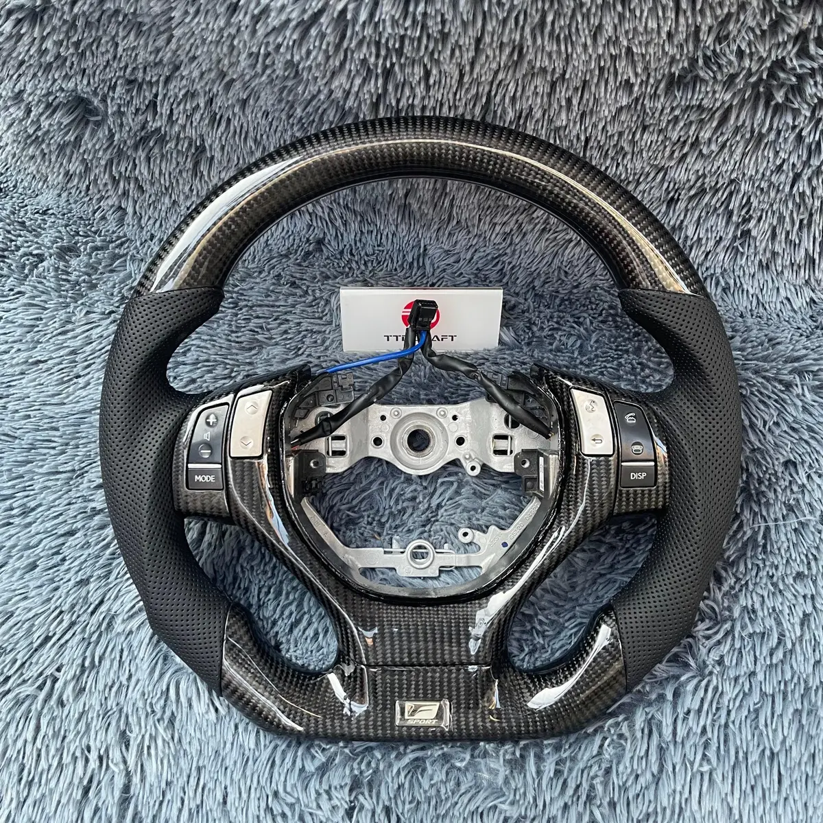 Ttd Craft Lexus 2013-2015 Gs350 Gs450 / Es300 Es350 / Rx350 Rx450 Carbon Fiber Steering Wheel 1