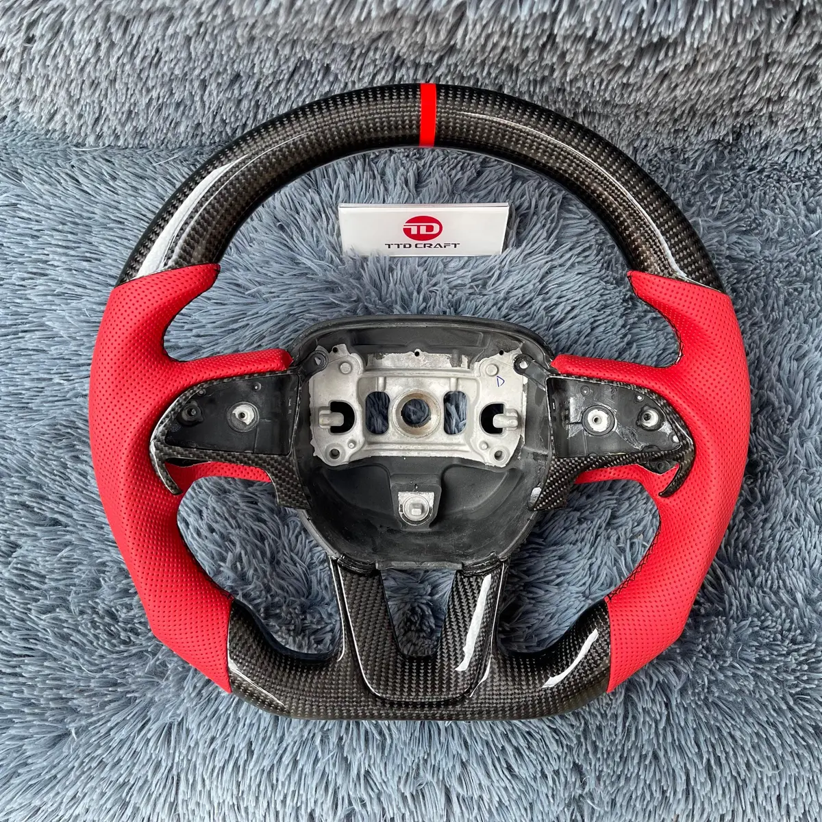 Ttd Craft  Dodge 2016-2023 Charger Challenger / 2014-2023 Durango Carbon Fiber Steering Wheel 1