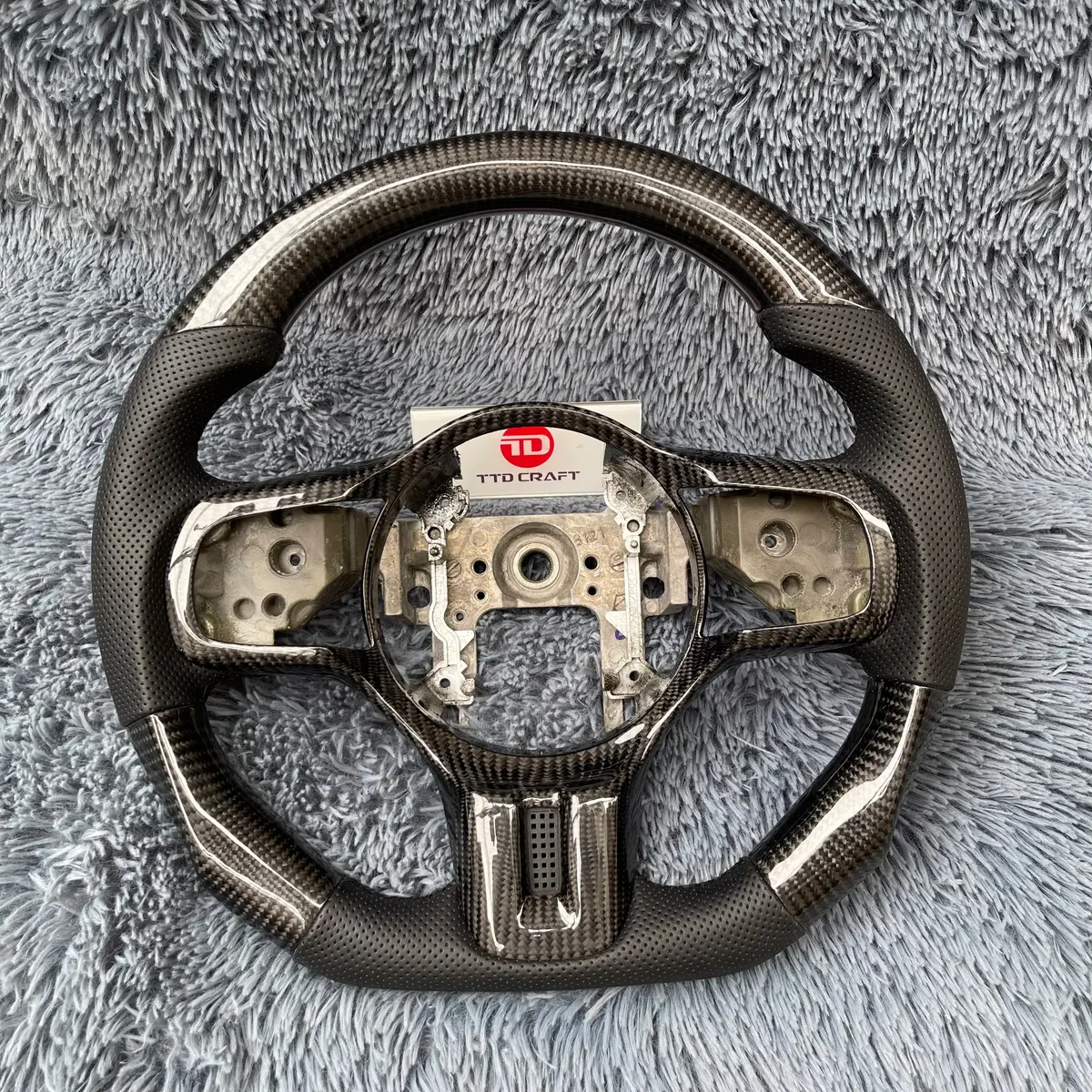 Ttd Craft Mitsubishi Evolution 2008-2015 Evo X/Lancer Carbon Fiber Steering Wheel 1