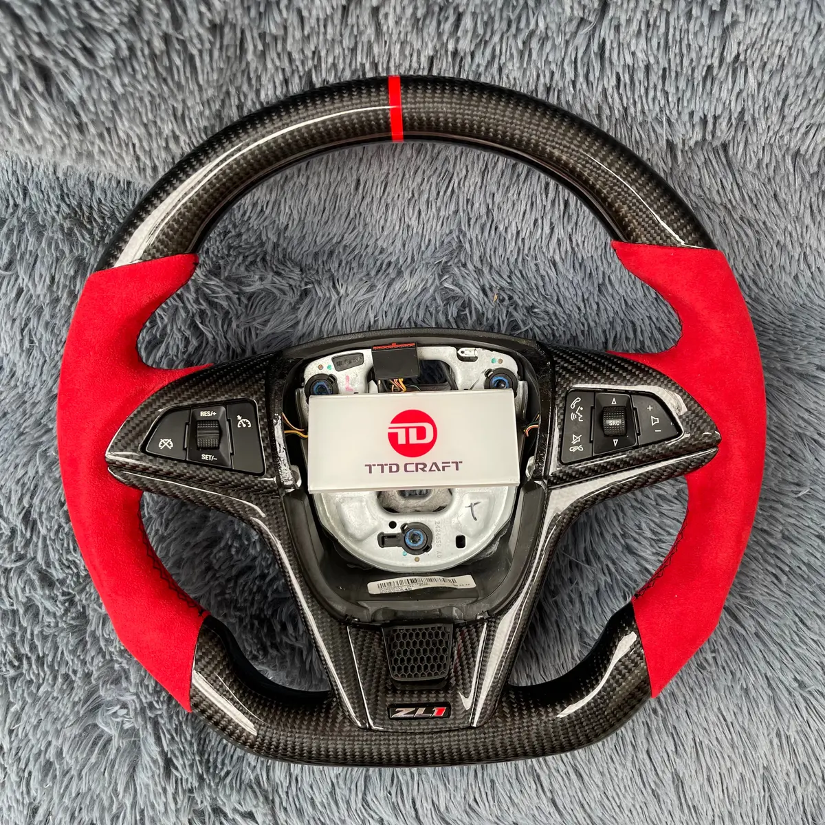 Ttd Craft Chevrolet 2013-2015 Camaro / 2011-2015 Cruze / 2013-2015 Malibu / 2012-2023 Trax / 2011-2015 Volt 71 / 2012-2020 Sonic Carbon Fiber Steering Wheel 1