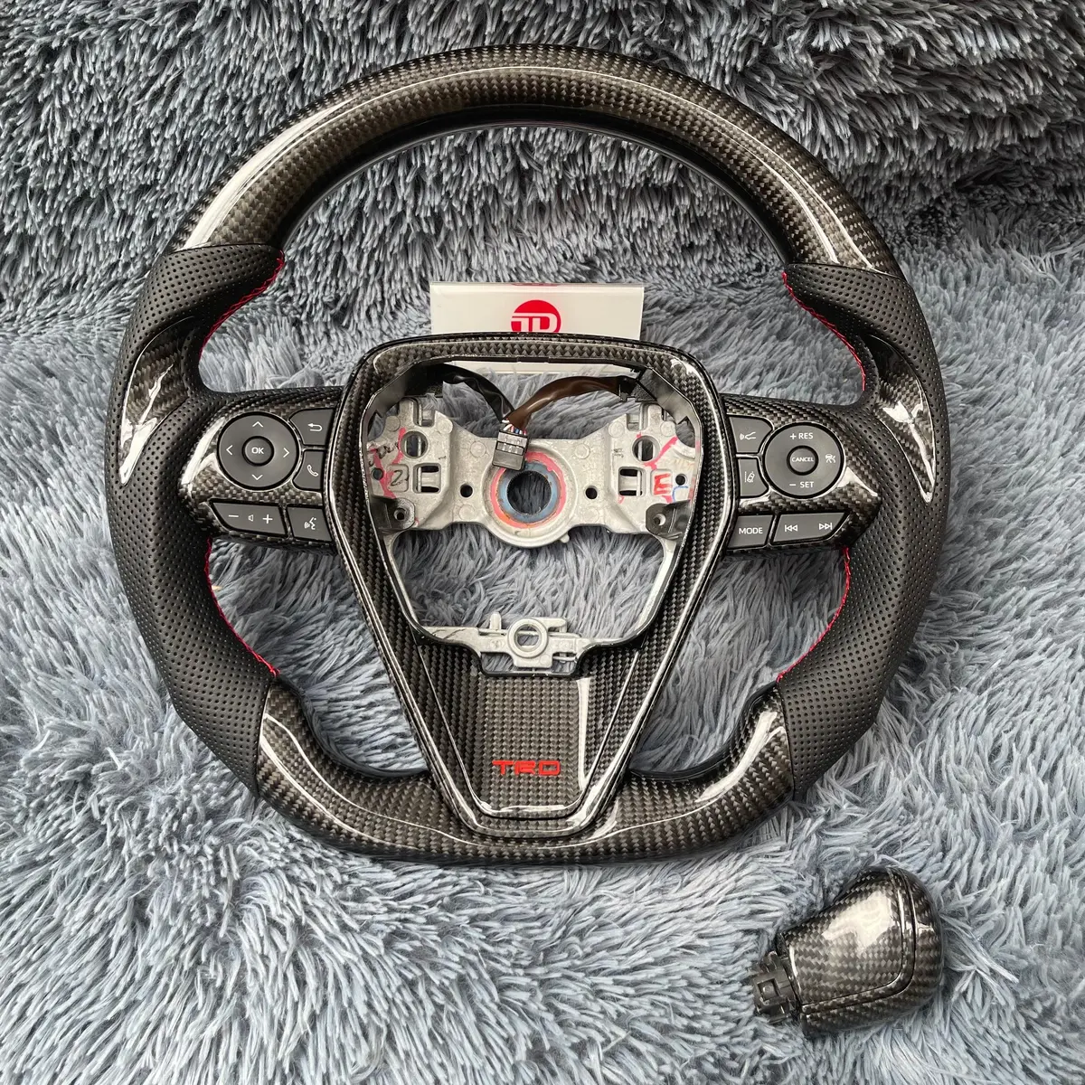 Ttd Craft Toyota 2018 - 2024 Camry Se Xse Trd V6  Venza  Carbon Fiber Steering Wheel 1