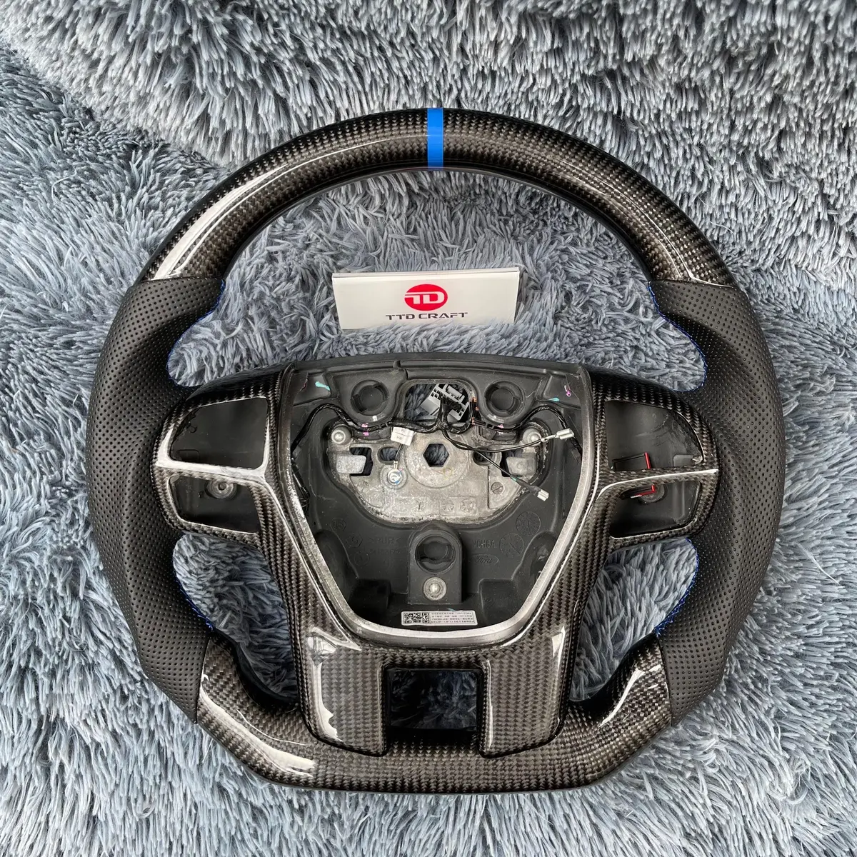 Ttd Craft Ford 2019-2022 Ranger / 2016-2022 Everest Carbon Fiber Steering Wheel 1