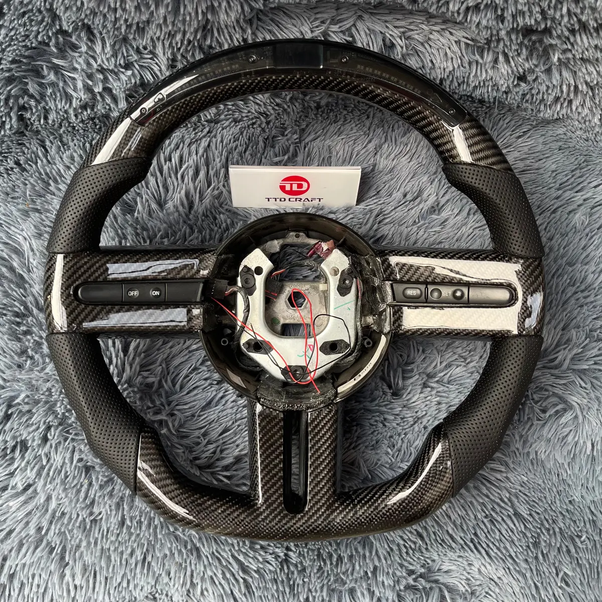 Ttd Craft Ford 2005-2009 Mustang Carbon Fiber Steering Wheel 1