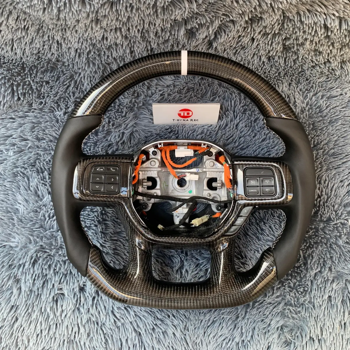 Ttd Craft Dodge 2019-2023 Ram 1500 2500 3500 Carbon Fiber Steering Wheel 1