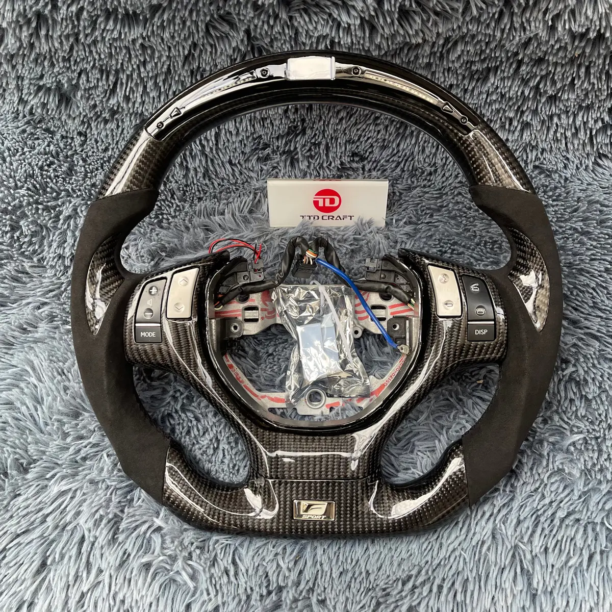 Ttd Craft Lexus 2013-2015 Gs350 Gs450 / Es300 Es350 / Rx350 Rx450 Carbon Fiber Steering Wheel 1
