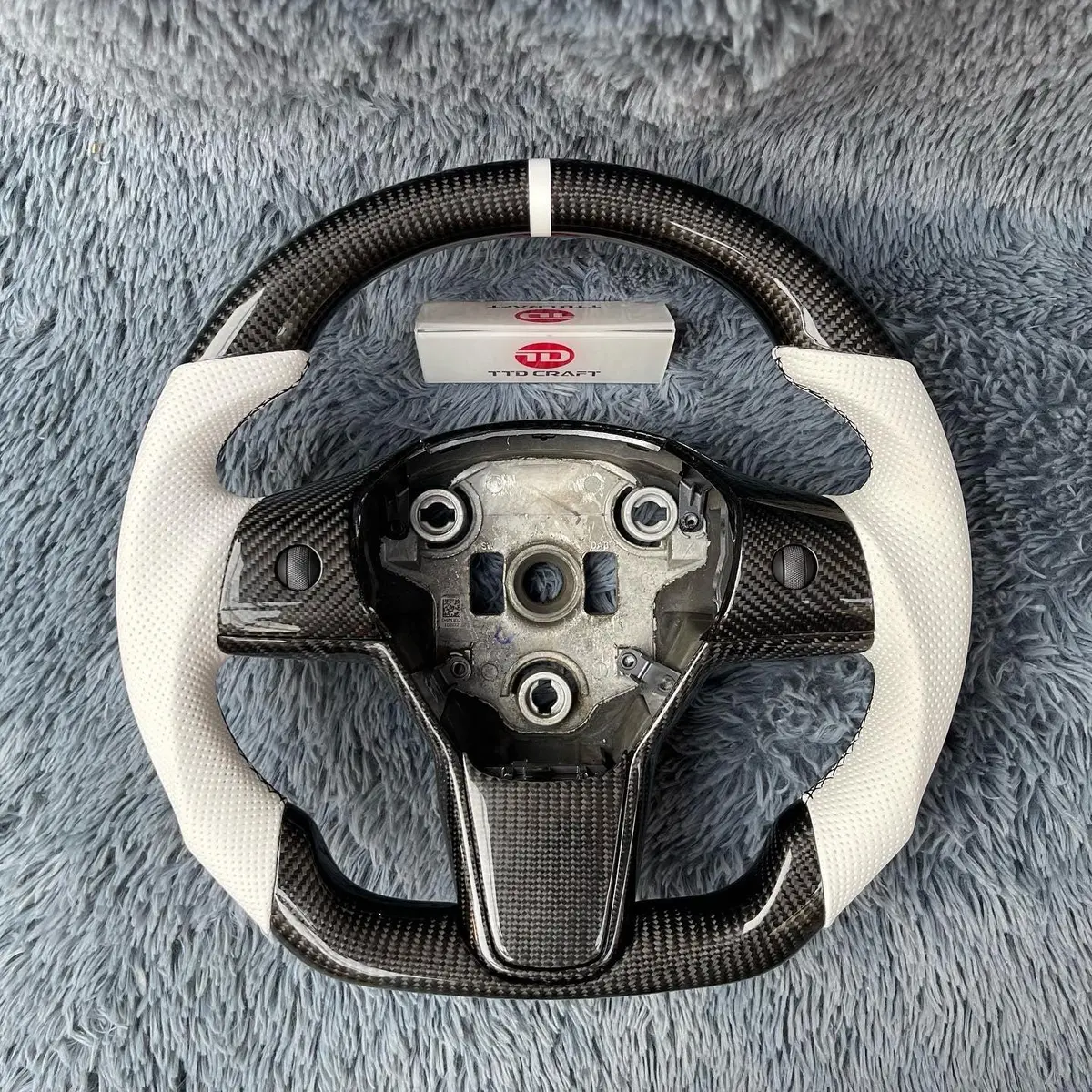 Ttd Craft Tesla Model 3 Y Carbon Fiber Steering Wheel 1