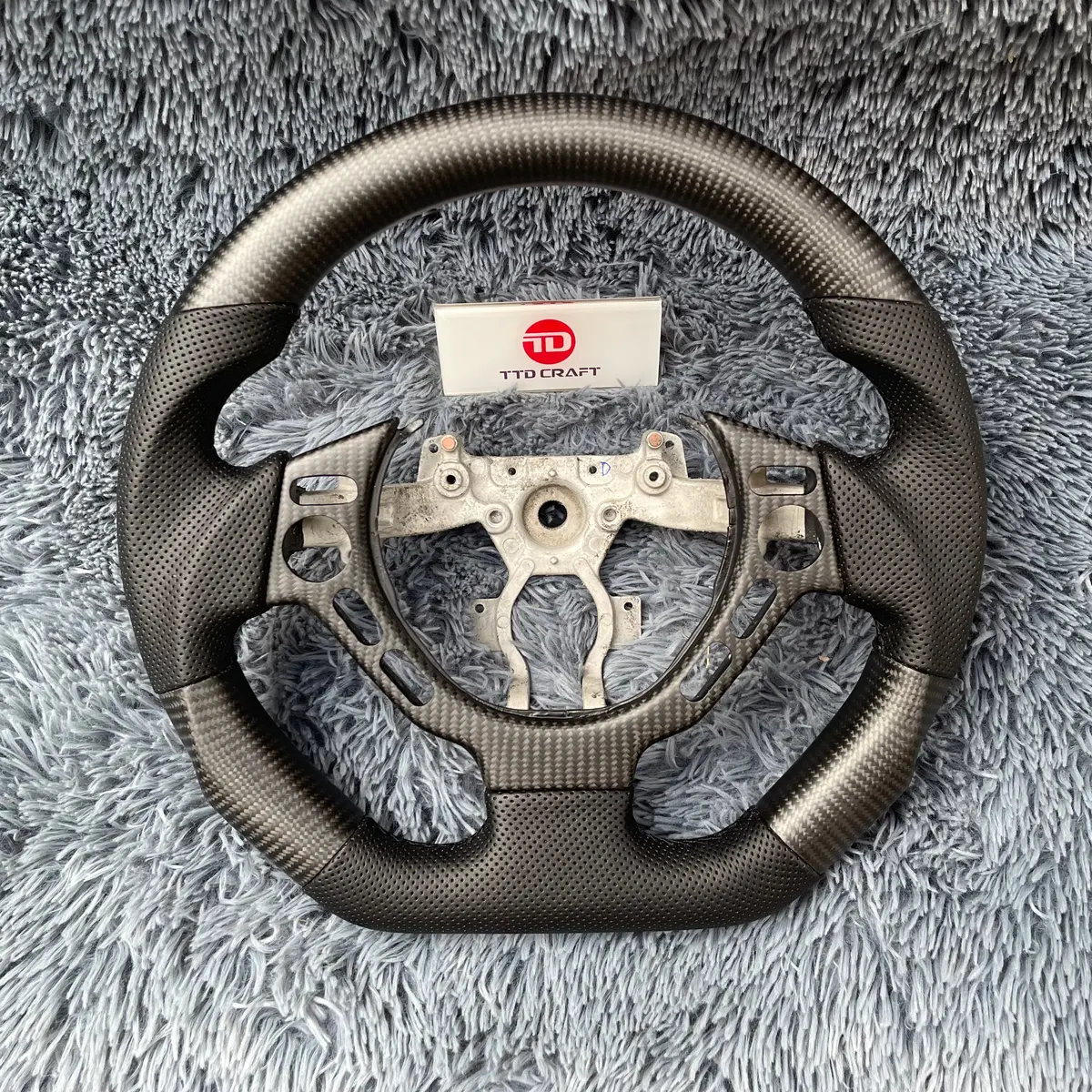 Matte Carbon Fiber Steering Wheel For Nissan 2009-2016 Gtr | Ttd Craft 1