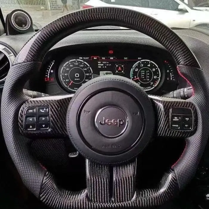 Ttd Craft Jeep 2011-2013 Grand Cherokee Carbon Fiber Steering Wheel 1