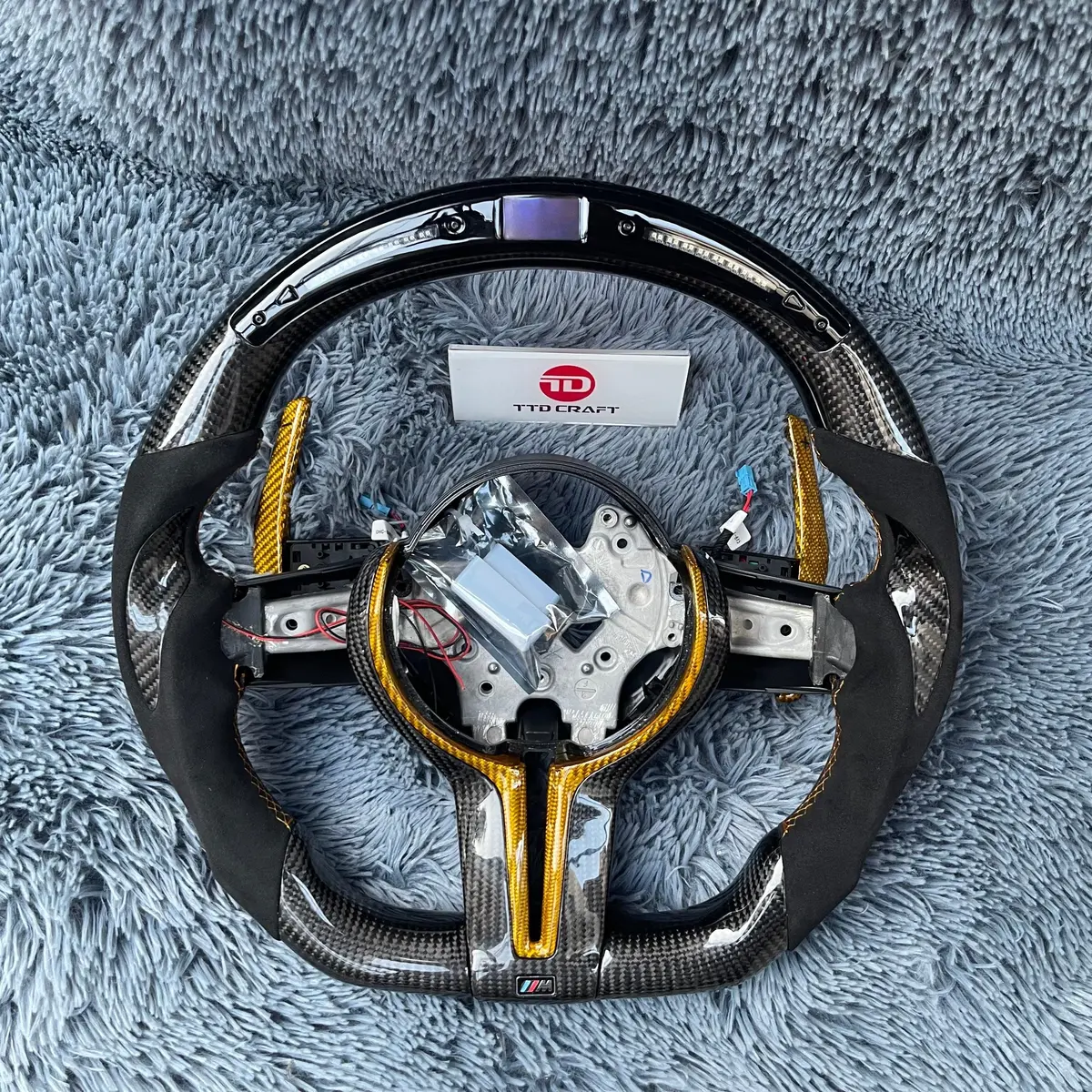 Ttd Craft Bmw M2 M3 M4 F40 F30 F32 F87 F80 F82 Carbon Fiber Steering Wheel With Led 1