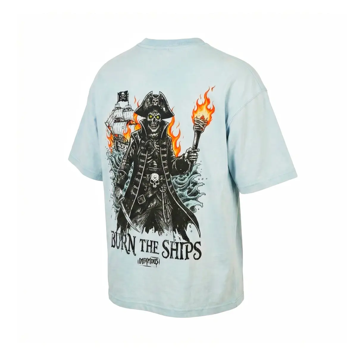 Stone Washed T-Shirt - Burn The Ships 1