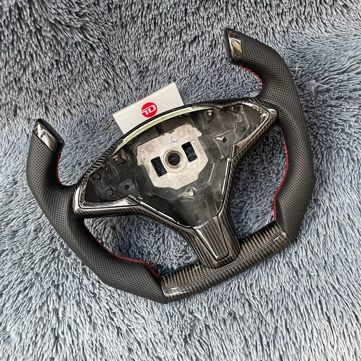 Ttd Craft Tesla Model S / X Yoke Carbon Fiber Steering Wheel 2