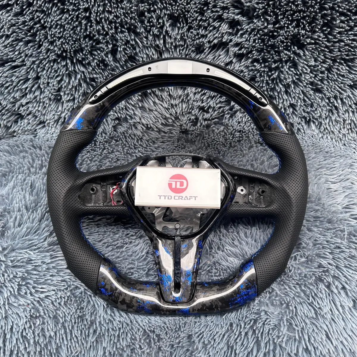 Ttd Craft For Infiniti 2019-2025 Q60 Led Forged Carbon Fiber Steering Wheel 1