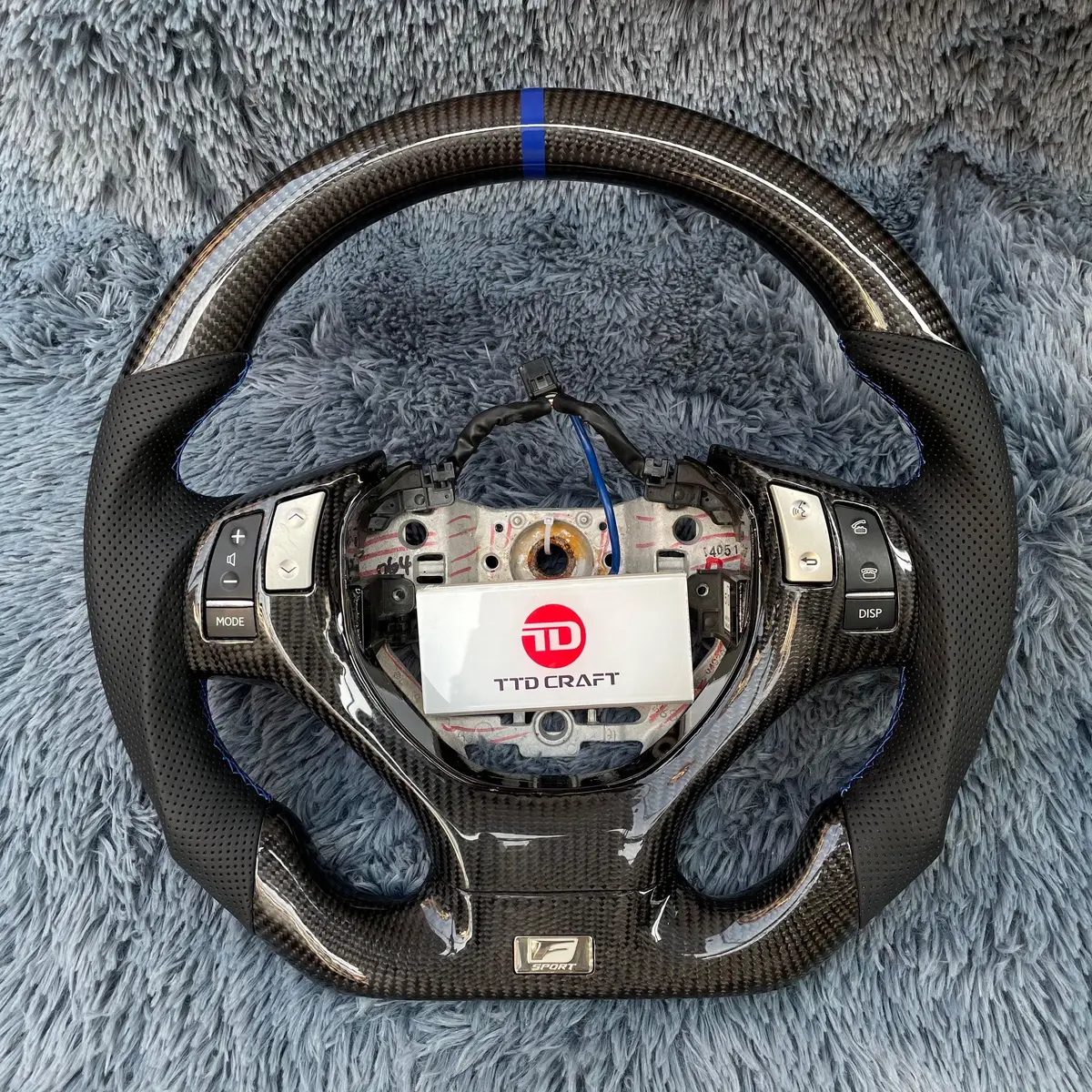 Ttd Craft Lexus 2013-2015 Gs350 Gs450 / Es300 Es350 / Rx350 Rx450 Carbon Fiber Steering Wheel 1