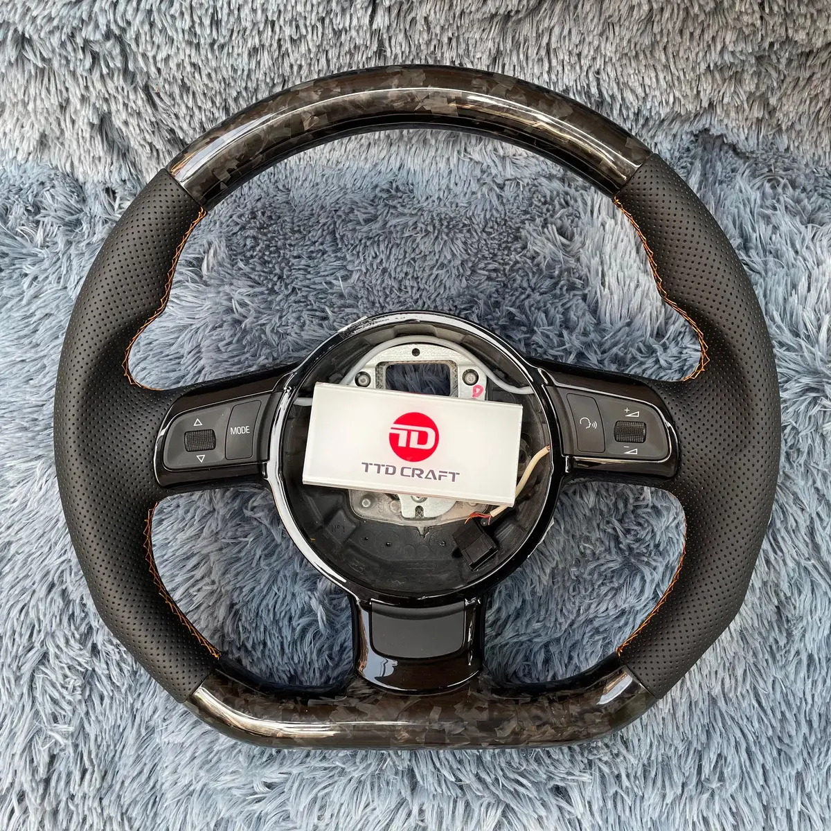 Ttd Craft Audi 2008-2012 Tt Mk2 R8 Tts Ttrs Forged Carbon Fiber Steering Wheel 1