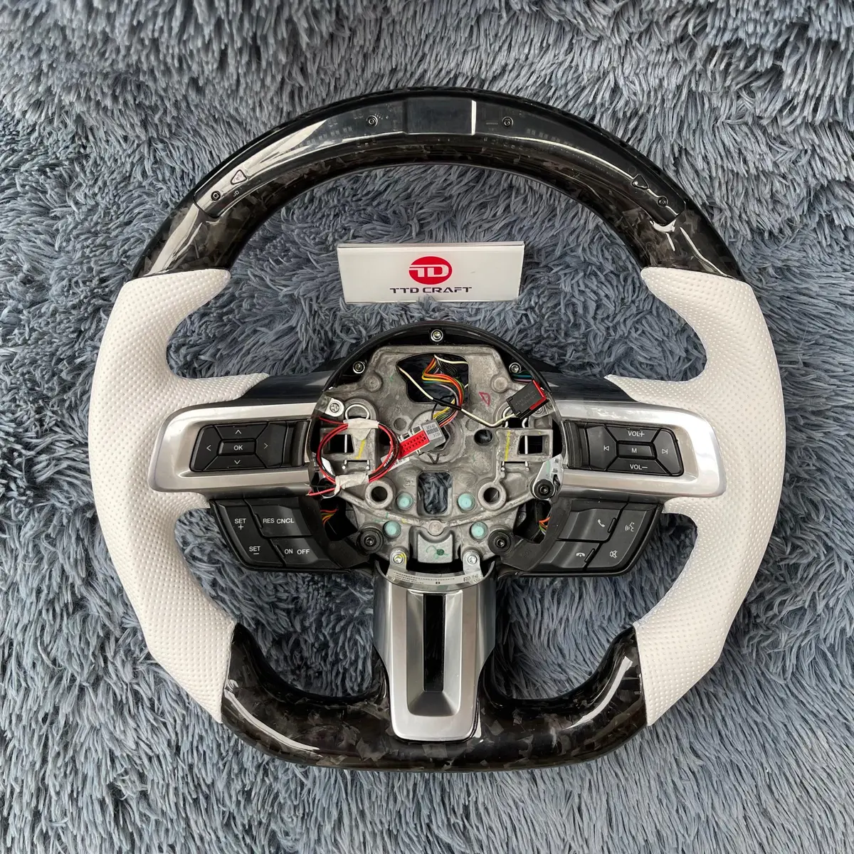 Ttd Craft Ford 2018-2023 Mustang Carbon Fiber Steering Wheel 1