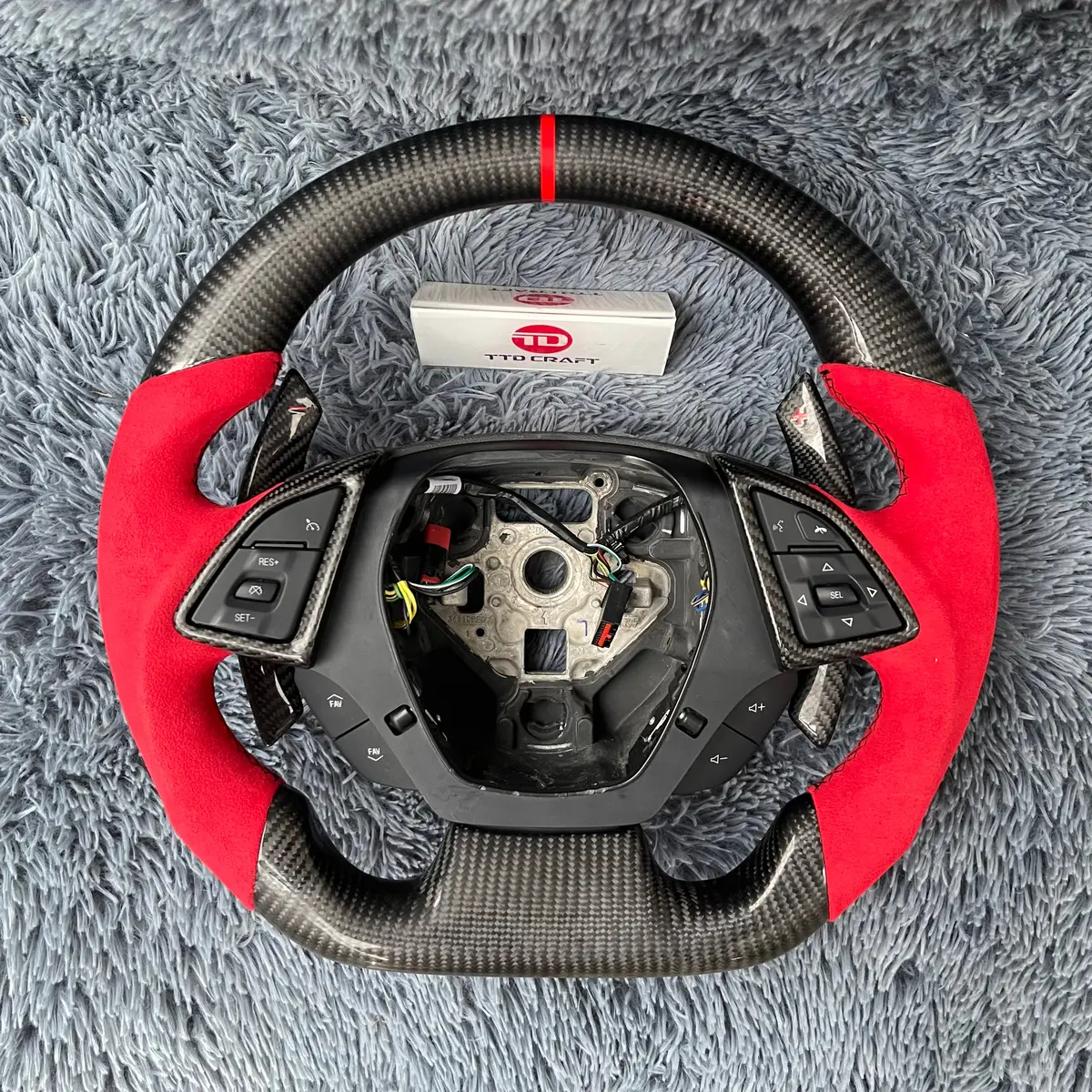 Ttd Craft Chevrolet 2016-2023 Camaro Carbon Fiber Steering Wheel 1