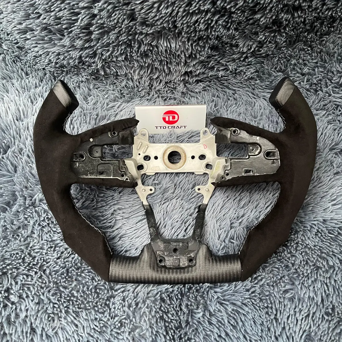 Ttd Craft 10Th Gen Civic 2016-2021 Fk8 Fk7 Type R Si F1 Carbon Fiber Steering Wheel 1