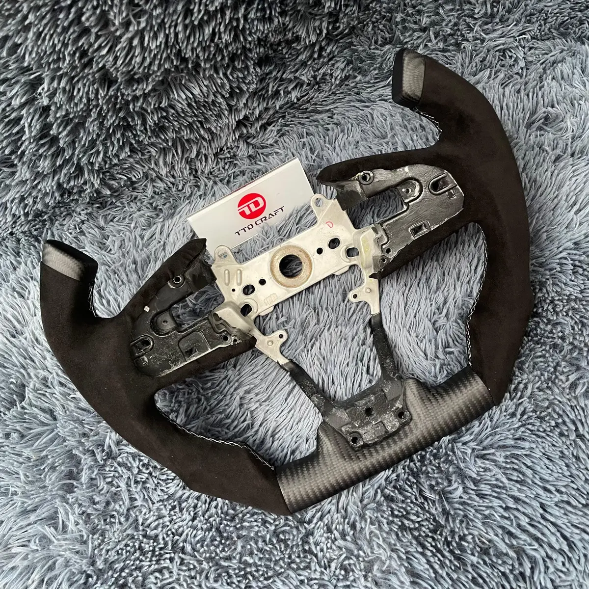 Ttd Craft 10Th Gen Civic 2016-2021 Fk8 Fk7 Type R Si F1 Carbon Fiber Steering Wheel 2