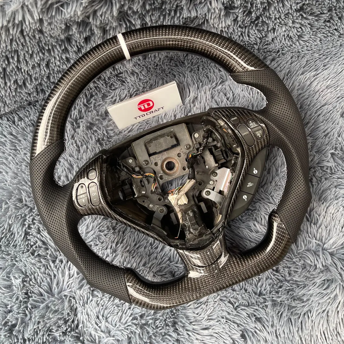 Acura 2007-2008 Tl Carbon Fiber Steering Wheel |Ttd Craft 2