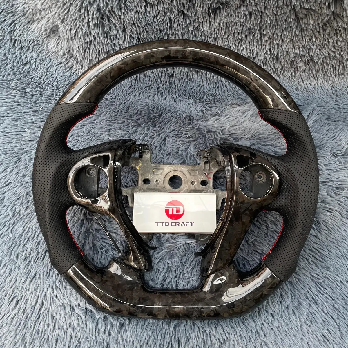 Ttd Craft 9Th Gen Accord 2013- 2017 Sport Ex Lx Ex-L V6 Forged Carbon Fiber Steering Wheel 1