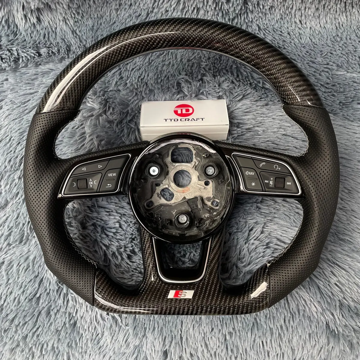 Ttd Craft Audi 2017-2020 8V B9 A3 S3 Rs3 A4 S4 A5 S5 Rs5 Carbon Fiber Steering Wheel 1