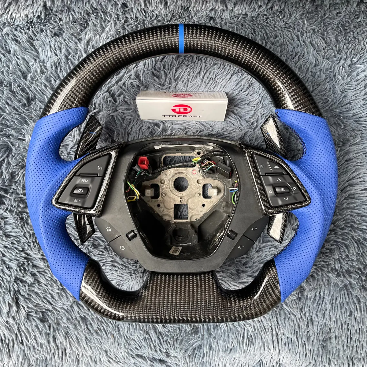 Ttd Craft Chevrolet 2016-2023 Camaro Carbon Fiber Steering Wheel 1