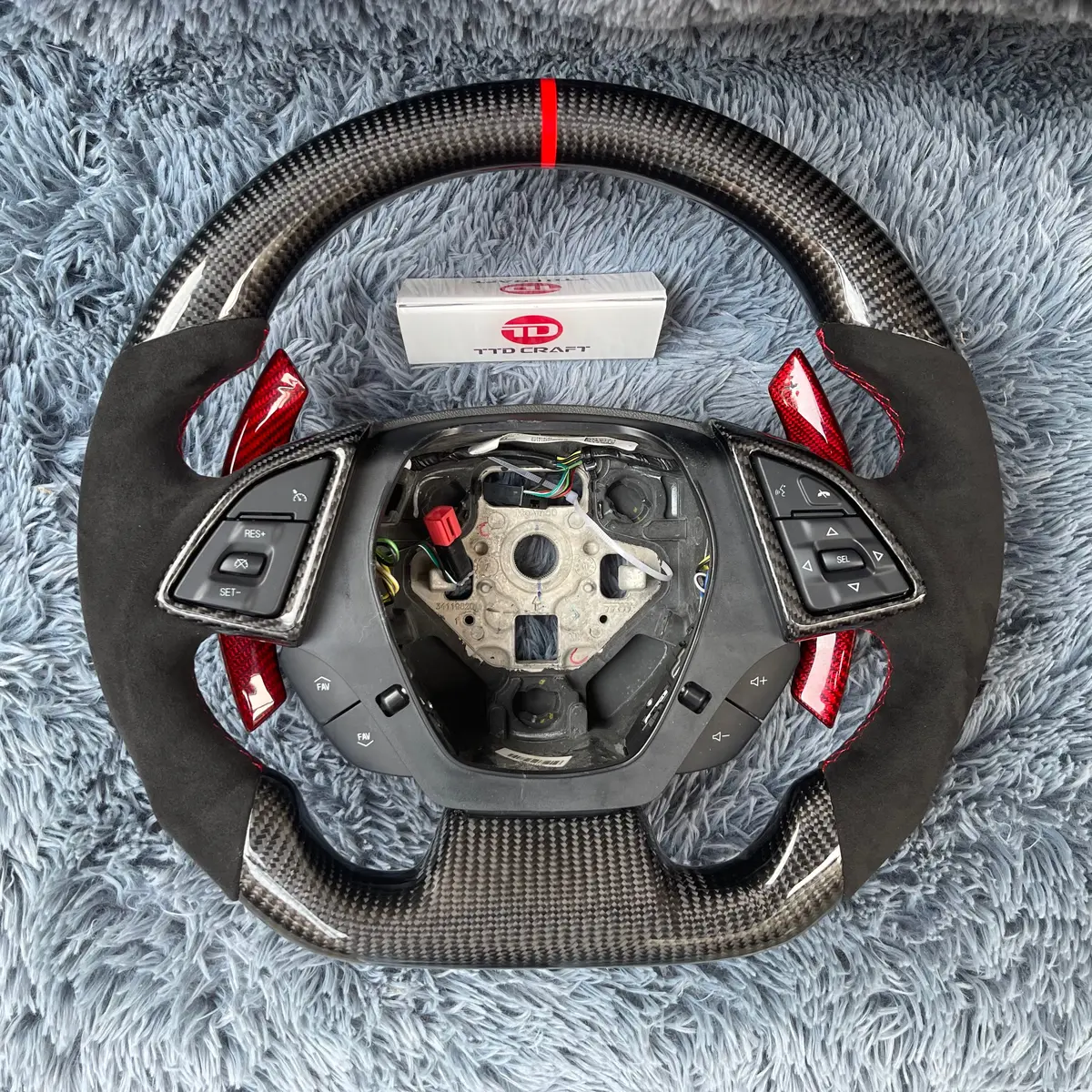 Ttd Craft Chevrolet 2016-2023 Camaro Carbon Fiber Steering Wheel 1