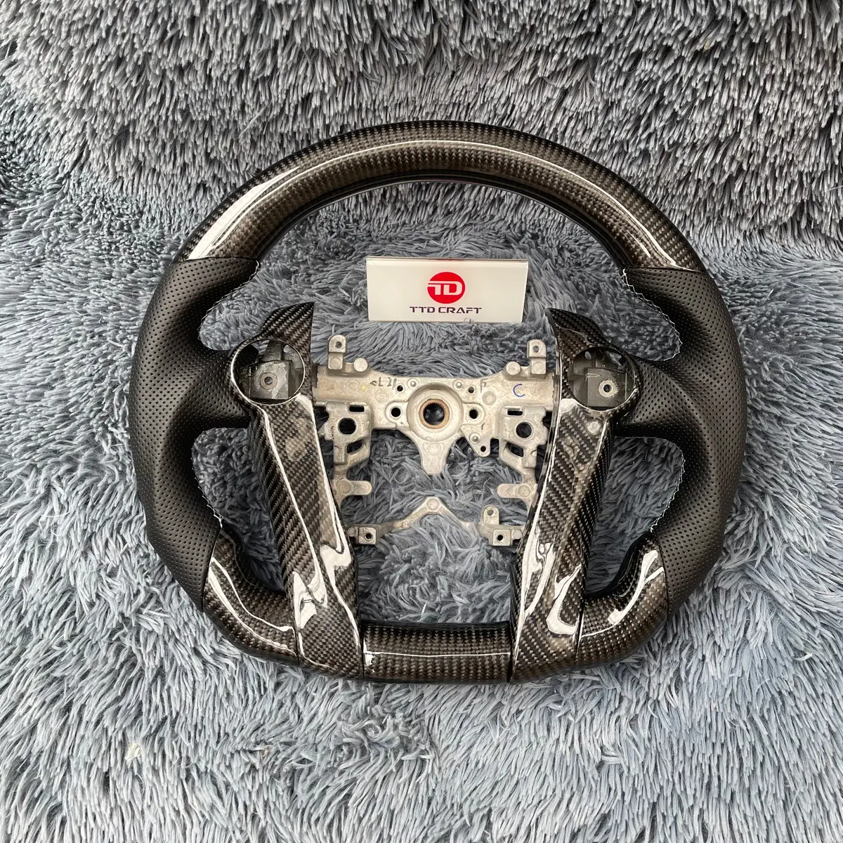 Ttd Craft Toyota 2010-2015 Pruis Carbon Fiber Steering Wheel 1