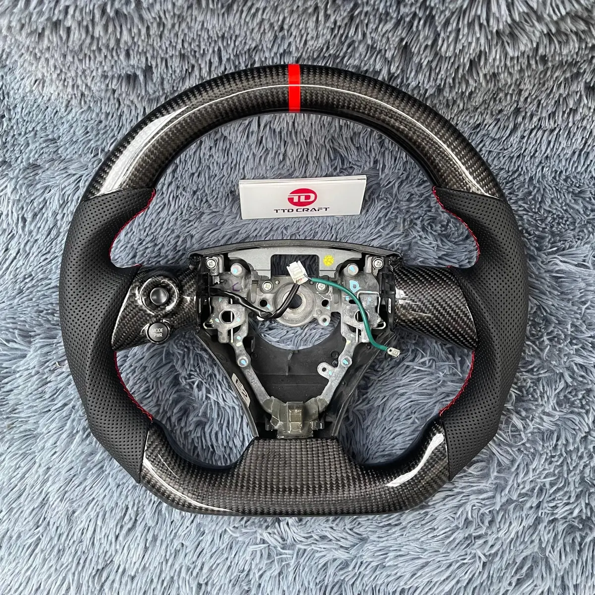 Ttd Craft Toyota 2011-2015 Scion Iq Carbon Fiber Steering Wheel 1