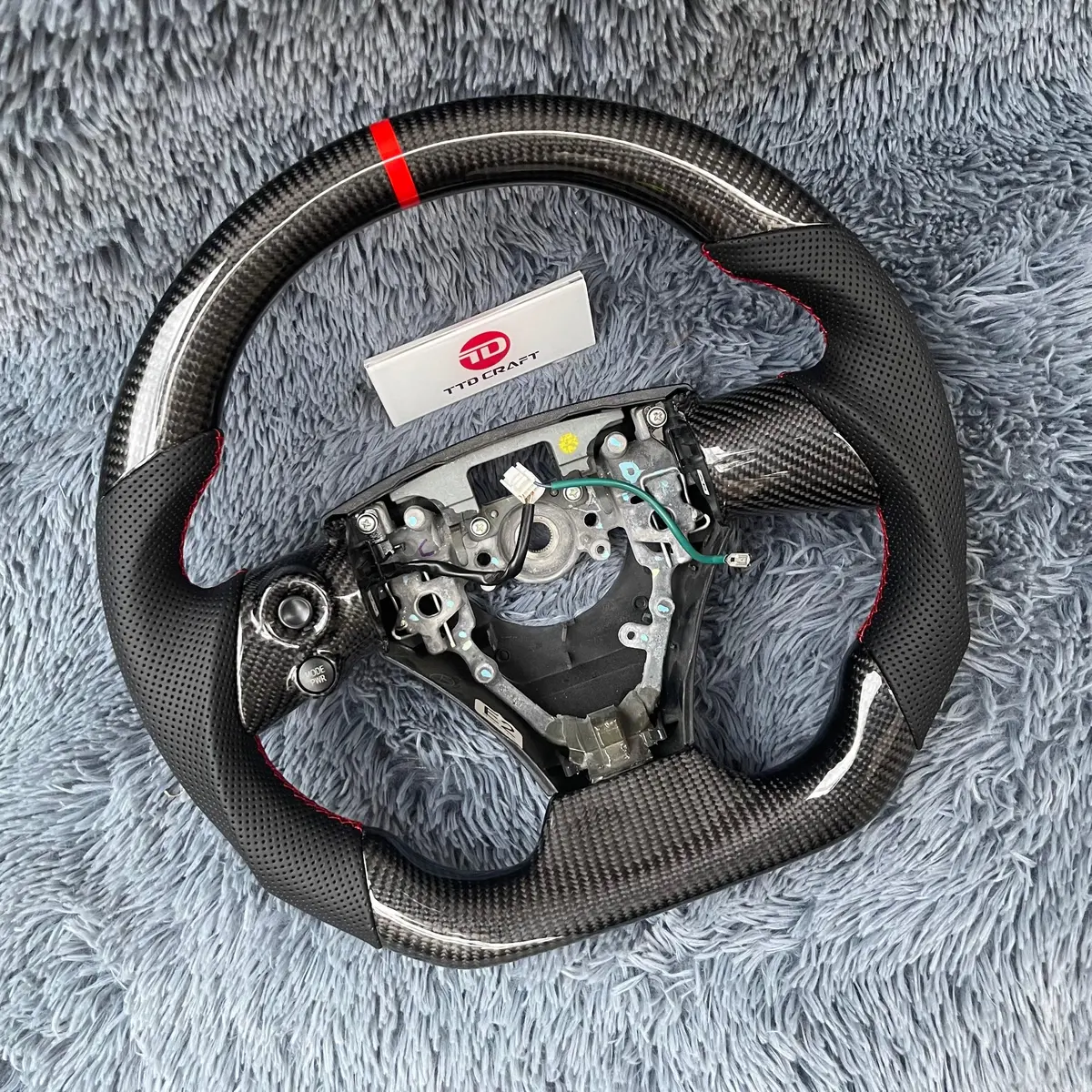 Ttd Craft Toyota 2011-2015 Scion Iq Carbon Fiber Steering Wheel 2
