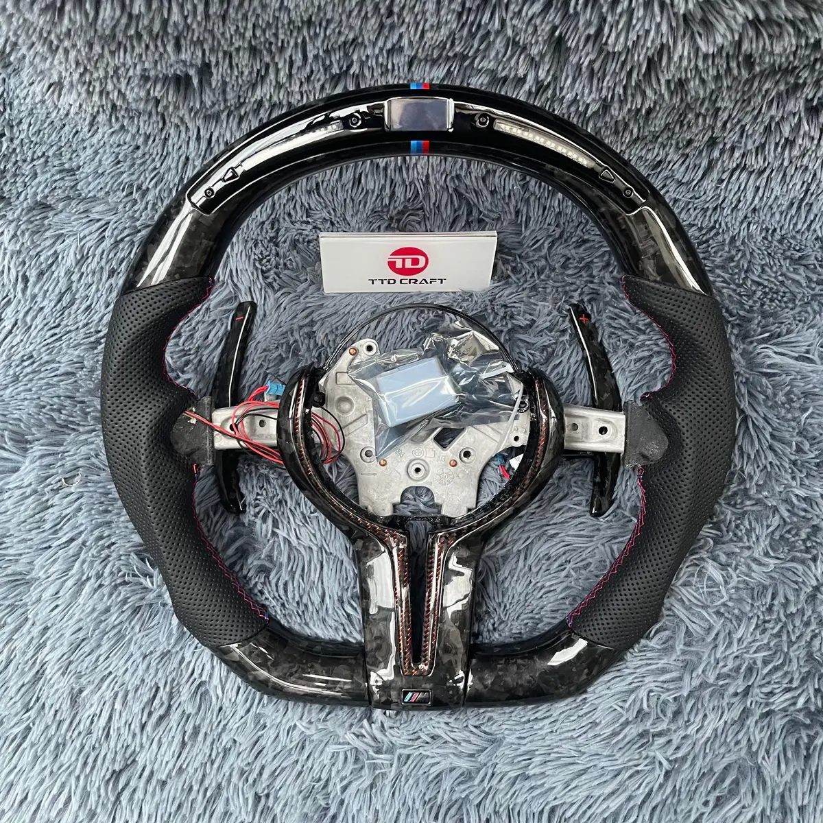Ttd Craft Bmw M2 M3 M4 F40 F30 F32 F87 F80 F82 Carbon Fiber Steering Wheel With Led 1