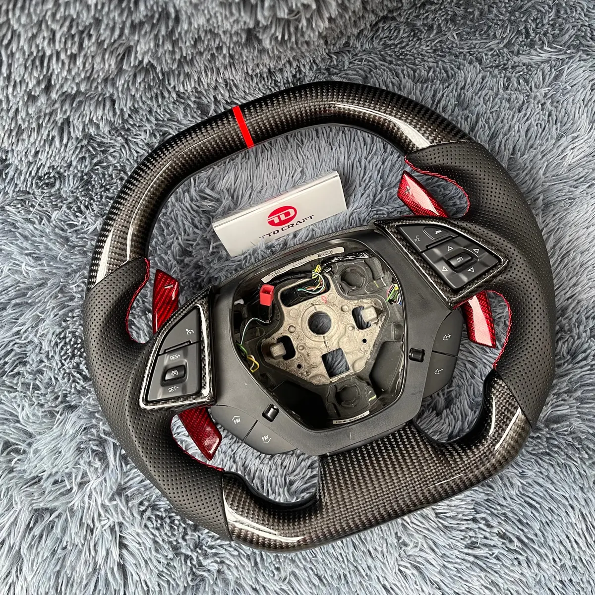 Ttd Craft Chevrolet 2016-2023 Camaro Carbon Fiber Steering Wheel 2