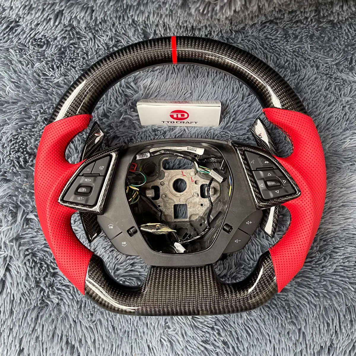 Ttd Craft Chevrolet 2016-2023 Camaro Carbon Fiber Steering  Wheel 1