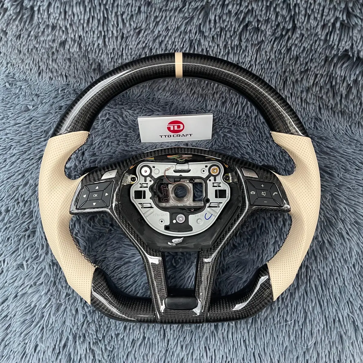 Carbon Fiber Steering Wheel For Mercedes Sl63 Amg | Ttd Craft 1