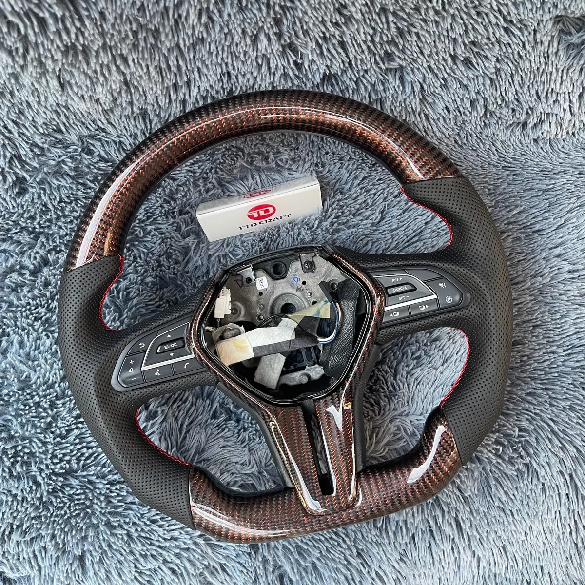 Ttd Craft Infiniti 2018-2025 Q50 Carbon Fiber Steering Wheel 2