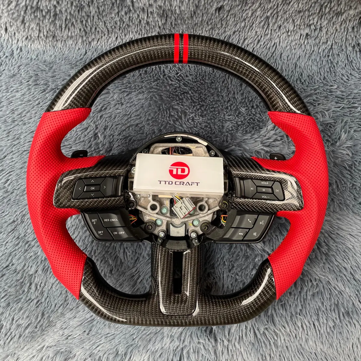 Ttd Craft Ford 2015-2017 Mustang Carbon Fiber Steering Wheel 1