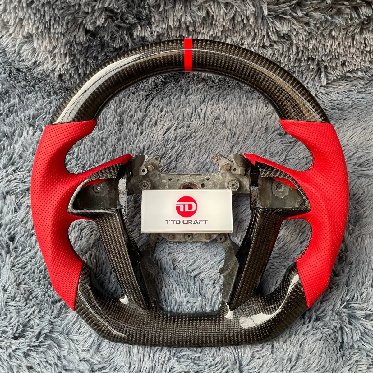 Ttd Craft 8Th Gen Accord 2008-2012 / 2009-2015 Pilot / 2011-2017 Odyssey Ex Lx Se Ex-L V6 Carbon Fiber Steering Wheel 1