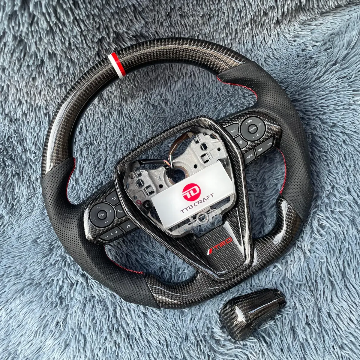 Ttd Craft Toyota Camry 2018-2024 Se Xse Trd V6 Venza Carbon Fiber Steering Wheel 2
