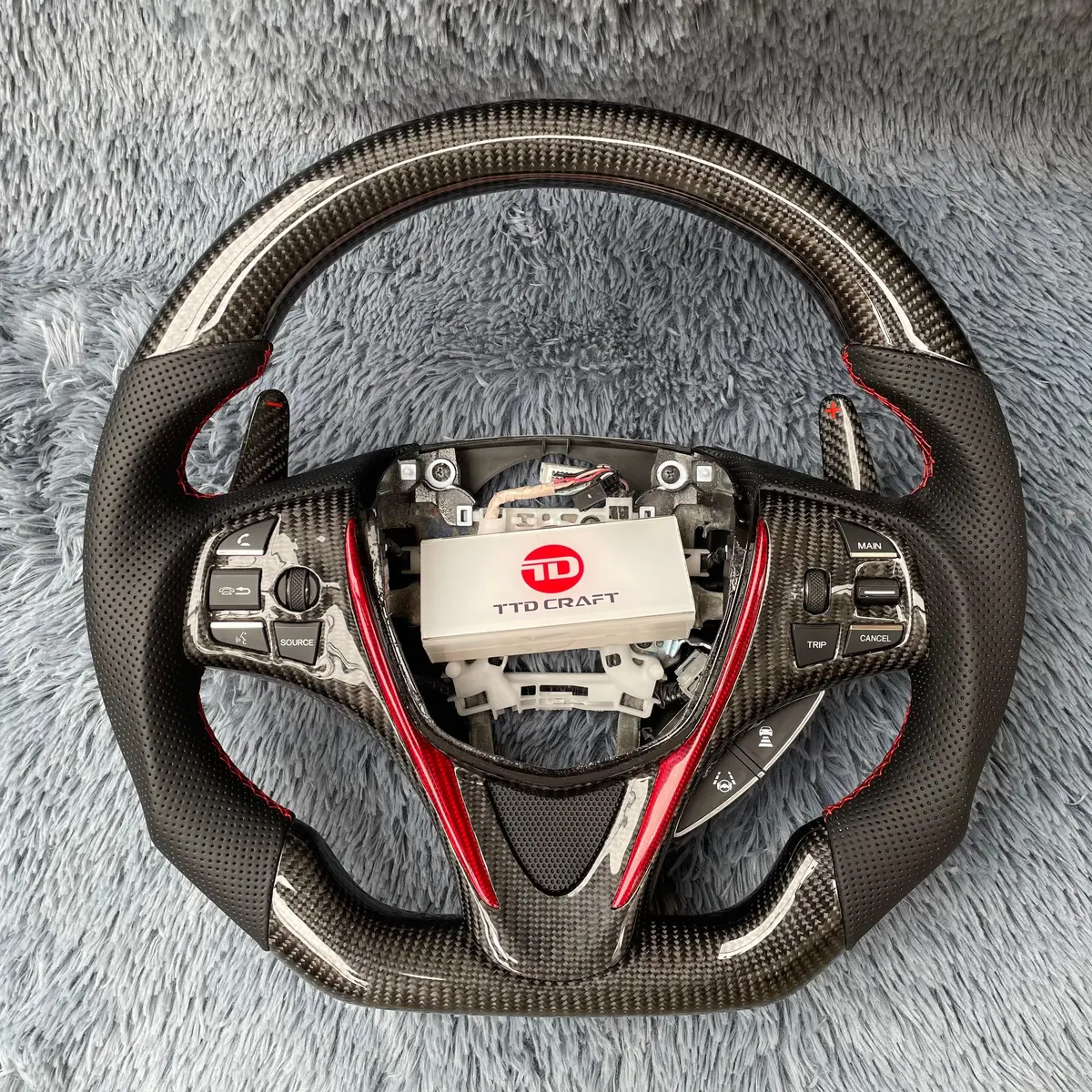 Acura Tlx/Mdx 2015-2020 Carbon Fiber Steering Wheel |Ttd Craft 11