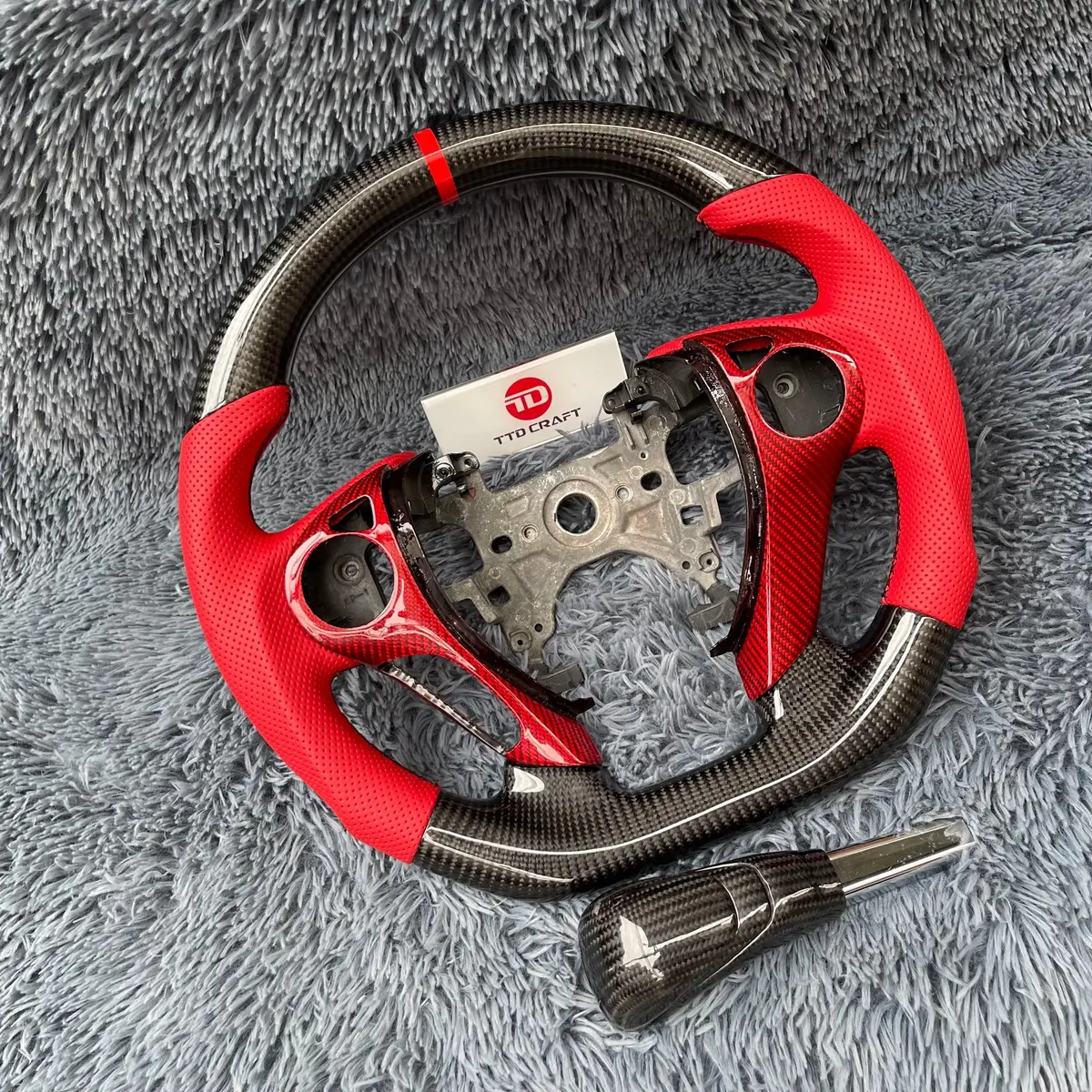 Ttd Craft 9Th Gen Accord 2013- 2017 Sport Ex Lx Ex-L V6 Carbon Fiber Steering Wheel 2