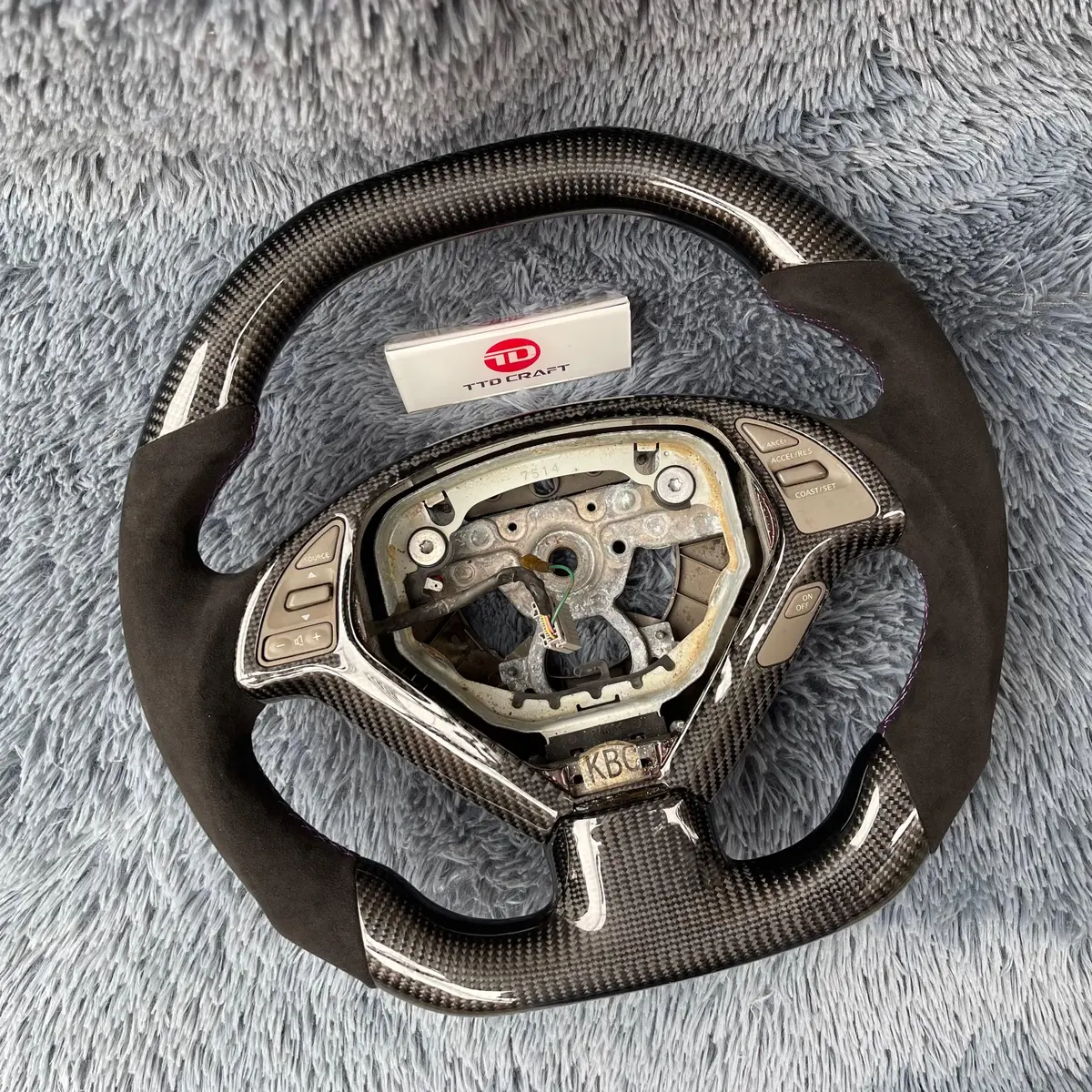 Ttd Craft Infiniti 2013-2017 Qx50 Carbon Fiber Steering Wheel 2