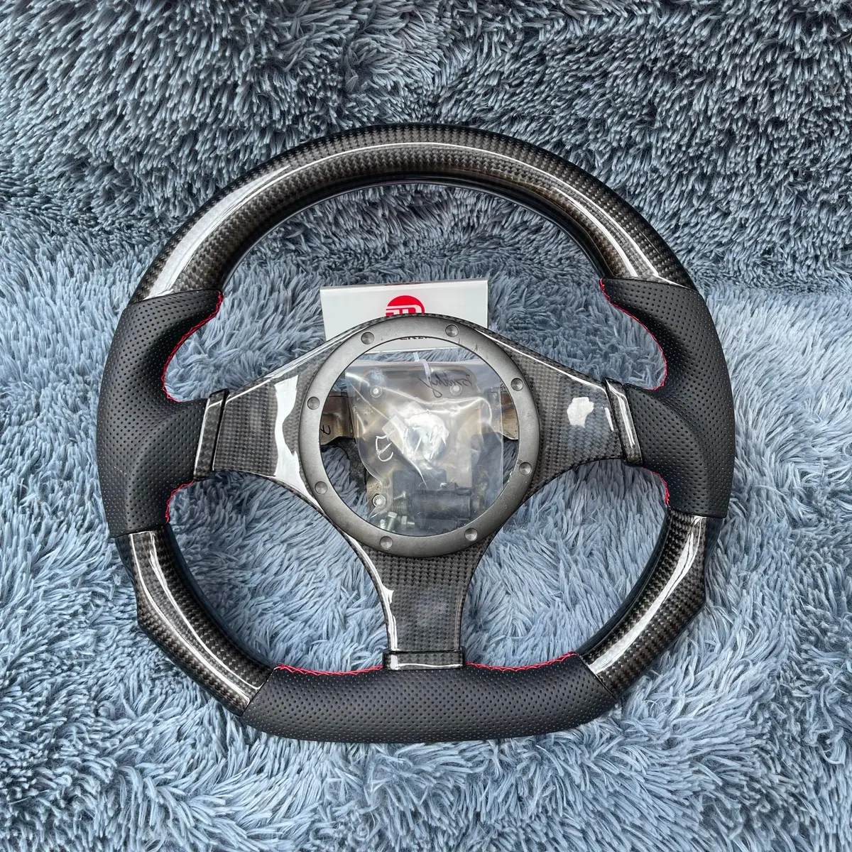 Ttd Craft Mitsubishi 2001-2007 Evo 7 8 9 Carbon Fiber Steering Wheel 1