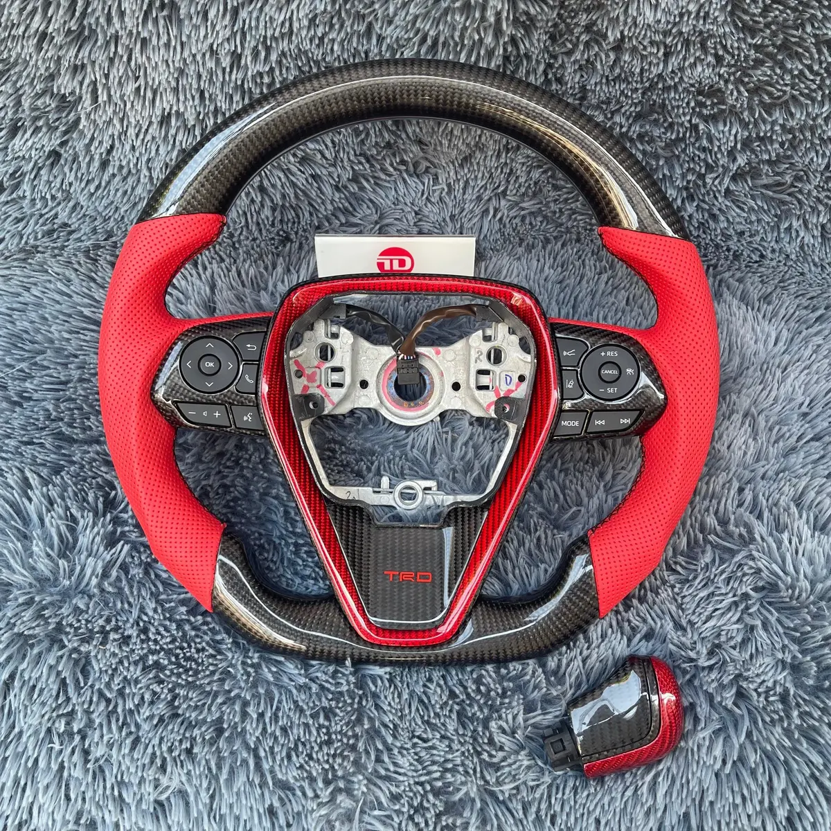 Ttd Craft Toyota 2018-2024 Camry Se Xse Trd V6  Venza Carbon Fiber Steering Wheel 1