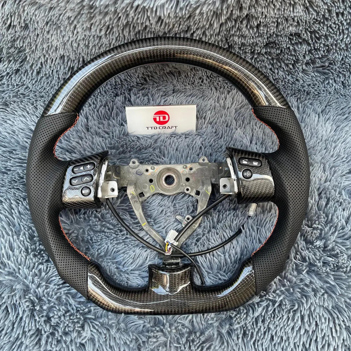 Toyota 2006-2017 Fj Cruiser Black Carbon Fiber Steering Wheel |Ttd Craft 1