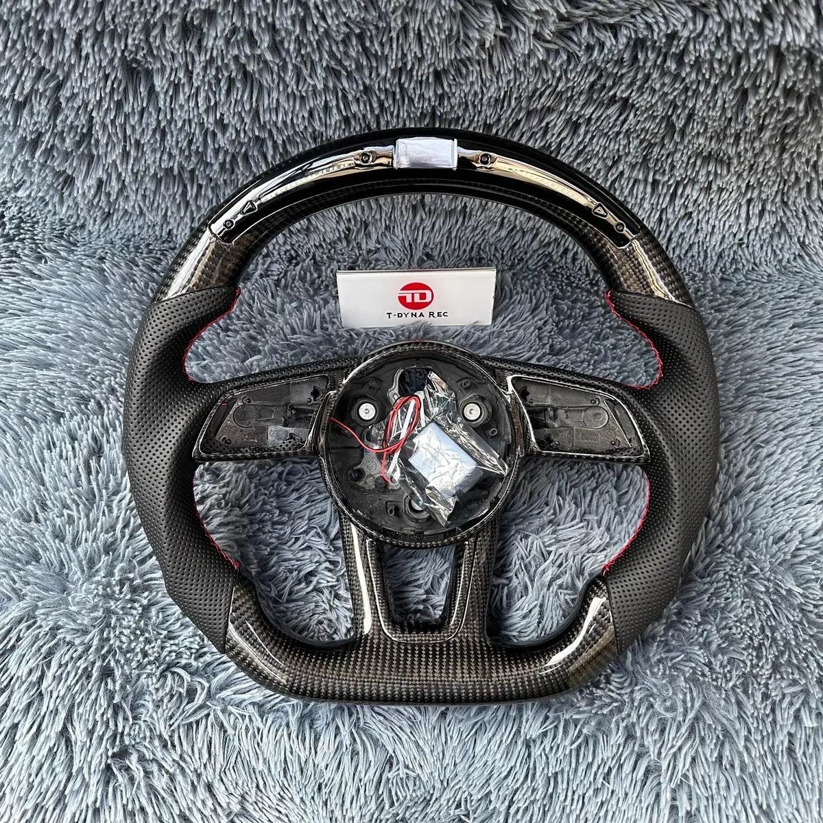 Ttd Craft Audi 2017-2020 8V B9 A3 S3 Rs3 A4 S4 A5 S5 Rs5 Carbon Fiber Steering Wheel With Led 1