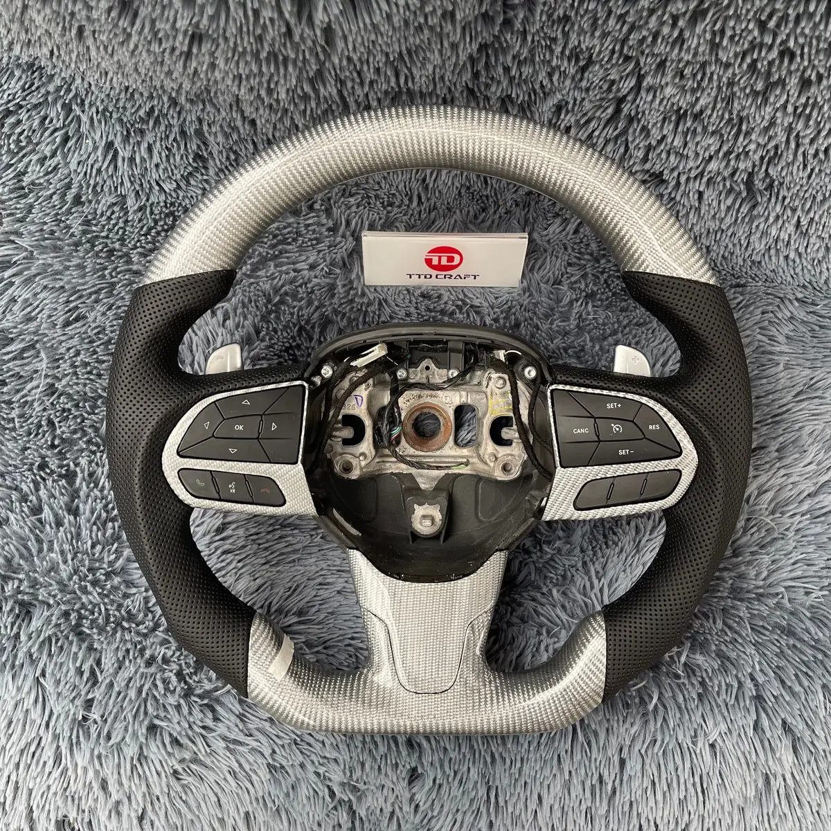 Ttd Craft Dodge 2015-2025 Chrysler 300 C Srt Carbon Fiber Steering Wheel 1