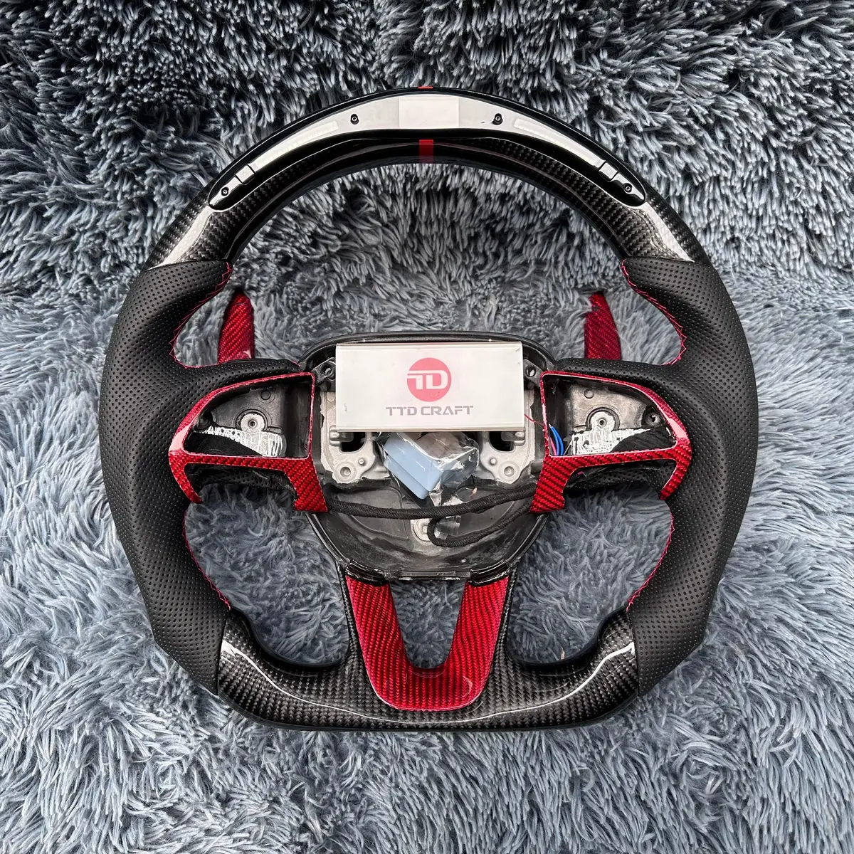 Ttd Craft Dodge 2016-2023 Charger Challenger / 2014-2023 Durango Carbon Fiber Steering Wheel 1